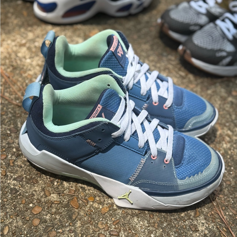 Jordan Blue and Mint Sneakers